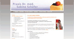 Desktop Screenshot of dr-sabine-schaefer.de